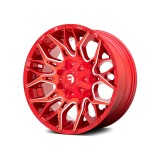 Fuel Twitch - D771 / Candy Red & Milled 6 LUG