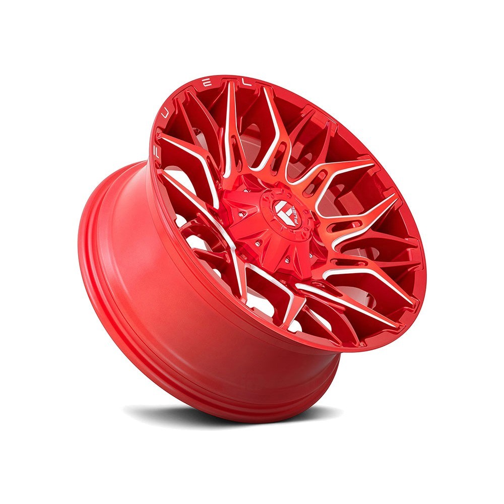Fuel Twitch - D771 / Candy Red & Milled 6 LUG